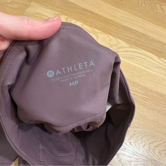 Athleta High Rise Shine Chaturanga Tight Desert Plum Size Medium Petite - Picture 5 of 6